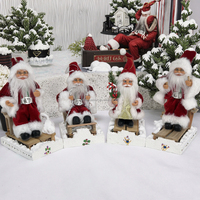Meilleure vente Mini 13-18cm marionnette du père Noël populaire Noël Mari jouet cadeau décoration