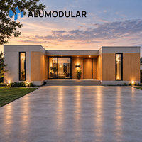 Maison modulaire en aluminium, villa préfabriquée, unité clé en main pour hôtel, gîte, tourisme, glamping, parc, projet hôtelier