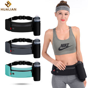 Cintura Portabottiglie Per Corsa - Marsupio Idratazione Con Tasche | Regolabile | Riflettente | Per Jogging, Trekking, Ciclismo