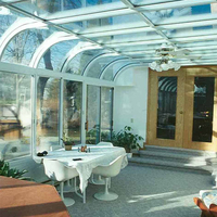 Maisons protectrices en verre préfabriquées pour Villa, 4 pièces, de haute qualité