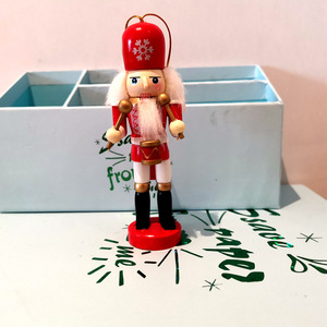 Figuras de Soldados Cascanueces de Madera, 5 Piezas, Adornos Navideños Bonitos, Artesanía, Decoración del Hogar - Product Image 3