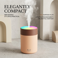 Mini humidificateur ultrasonique 300 ml, micro USB, lumière LED changeante de couleur, diffuseur pour voiture, silencieux, portable, usage domestique