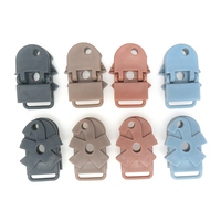 Clip sucette en bois et plastique pour bébé, porte-sucette en Crochet de bois, chaîne de Silicone, factice