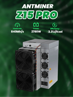Minier de crypto-monnaies Bitmain Antminer Z15 Pro 840kSol Zcash d'occasion, 2780W, pour Bitcoin et Zcash, machines de minage ASIC