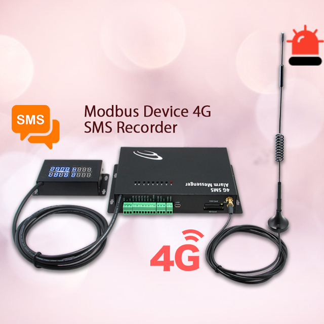 Wireless 4G Sms Gsm Modbus gateway data center fire alarm system gsm temperature sms alarm controller