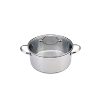 Usine en gros ustensiles de cuisine trois pièces marmite fond antiadhésif poêle cuisine en acier inoxydable poli ensemble de casseroles à lait