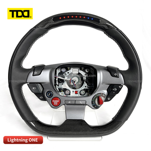 Volante Deportivo TDD LED de Fibra de Carbono para Ferrari F458 488 F12 458, Volante Personalizado de Fibra de Carbono Genuina - Product Image 2
