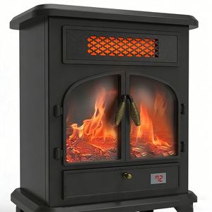 Calentador Infrarrojo Portátil de 1000W/1500W con Control Remoto, Elemento Calefactor de Cuarzo, Efecto de Llama 3D, Protección Contra Volcaduras y Sobrecalentamiento - Product Image 2