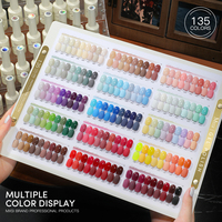 Kit de vernis à ongles en gel UV non toxique de haute qualité, 135 couleurs multicolores, pour salon de manucure, vente chaude, art des ongles, vente en gros