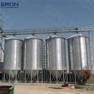 Conical Silos Storage Hopper Bottom Grain Bins And 1000 Tons Hopper Bottom Steel Grain Silo For Sale