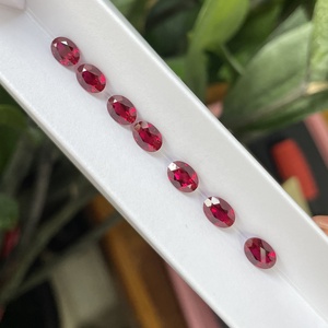 Hạt Đá Quý Rời Cắt Hình Bầu Dục Đá Hồng Ngọc Phòng Thí Nghiệm Hình Chim Bồ Câu 5X7 Mm GRC Để Tự Làm Trang Sức Làm <span class=keywords><strong>Ruby</strong></span> <span class=keywords><strong>Lab</strong></span> Tạo Ra - Product Image 1