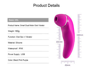 Mainan seks dewasa isi 10 kecepatan, mainan seks silikon kuat hisap 20 frekuensi getaran hisap hisap hisap klitoris - Product Image 2