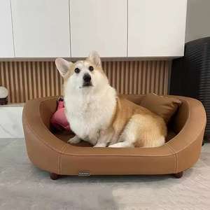 Bán Buôn Sang Trọng Siêu Cổ Điển Pet Sofa Giường Không Thấm Nước Pet Ưa Thích Chỉnh Hình Con Chó Ghế Giường Đồ Nội Thất Bằng Gỗ Cũi Mèo Tổ - Product Image 4