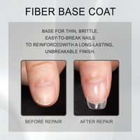Base Coat en Fibre de Soie ICE NOVA pour Réparer les Ongles Abîmés, Renforcer, Prolonger la Durabilité, Gel en Fibre de Verre Haute Résistance, Anti-Jaunissement des Ongles Abîmés