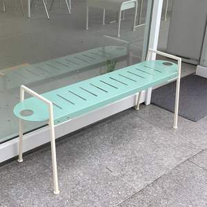 Stile coreano in panche Patio commerciale sgabelli in ferro per caffè e latte negozi di fiori lunghi cortili - Product Image 5