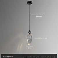 MY9506-1 lustre en cristal moderne de luxe conception de goutte de larme haut de gamme pour l'installation suspendue d'escalier de chevet de salon