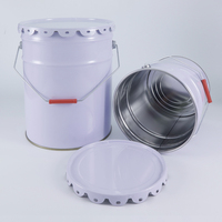 Bidon d'huile en tôle de 20 L personnalisé |   Seau rond de 5 gallons étanche et recyclable pour le stockage de lubrifiants, produits chimiques et peintures
