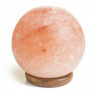 Himalayan Salt Sphere Bowl <b>Lamp</b> Hand-Carved Artisan Crystal with Warm Glow for Elegant Home Styling and Relaxing <b>Love</b> Decor - Product Image 1
