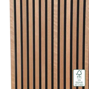 Panneaux sonores en bois de polyester, acoustique, bois, bois, insonore, 12 pièces