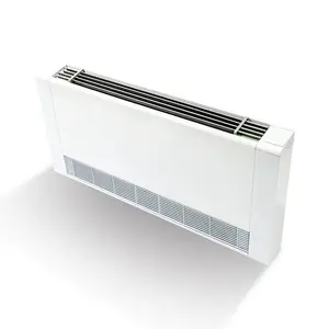 OEM 20KW Vertical expuesto FCU radiador montado en la pared ultrafino piso de pie Unidad de bobina de ventilador para refrigeración con motor condensador