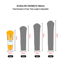 Tube Airless pour Crème Solaire Nouvelle Arrivée 25ml~70ml Tube Airless en Plastique pour Crème Solaire Pompe Ovale Tubes Cosmétiques Plats à Presser pour Crème BB