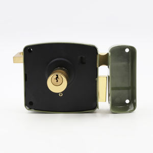 Serrure à mortaise en métal de style antique à deux poignées, cylindre de porte, verrou de nuit, verrou de porte avec <span class=keywords><strong>prix</strong></span> bas, ouverture extérieure - Product Image 4