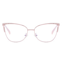 Nouvelles montures de lunettes œil-de-chat punk tendance, personnalisables avec verres correcteurs, anti-lumière bleue, style uni