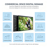 Panel Sentuh IR 10 Titik Inframerah Layar Sentuh 65 Inci untuk Pemasangan di Dinding, Layar Iklan Digital LCD 65"