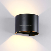 IP65 extérieur monté réglable moderne rond imperméabilisent l'applique murale de LED 6w 12w l'applique murale du cube LED