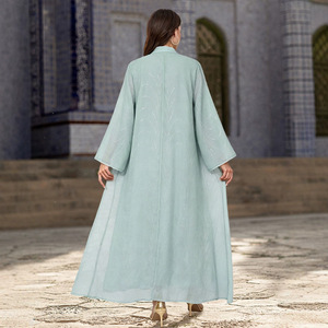 Abito Fluido con Accenti in Strass OEM/ODM, Vestito Islamico <span class=keywords><strong>di</strong></span> Moda <span class=keywords><strong>di</strong></span> <span class=keywords><strong>Istanbul</strong></span> con Perline, Materiale <span class=keywords><strong>di</strong></span> Qualità, Disponibile per Spedizione Internazionale - Product Image 3