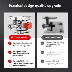 ग्राउंड बीफ मटन सब्जियों और जमे हुए मांस के लिए सर्वश्रेष्ठ उच्च शक्ति पूरी तरह से स्वचालित इलेक्ट्रिक डेस्कटॉप मांस ग्राइंडर - Product Image 4