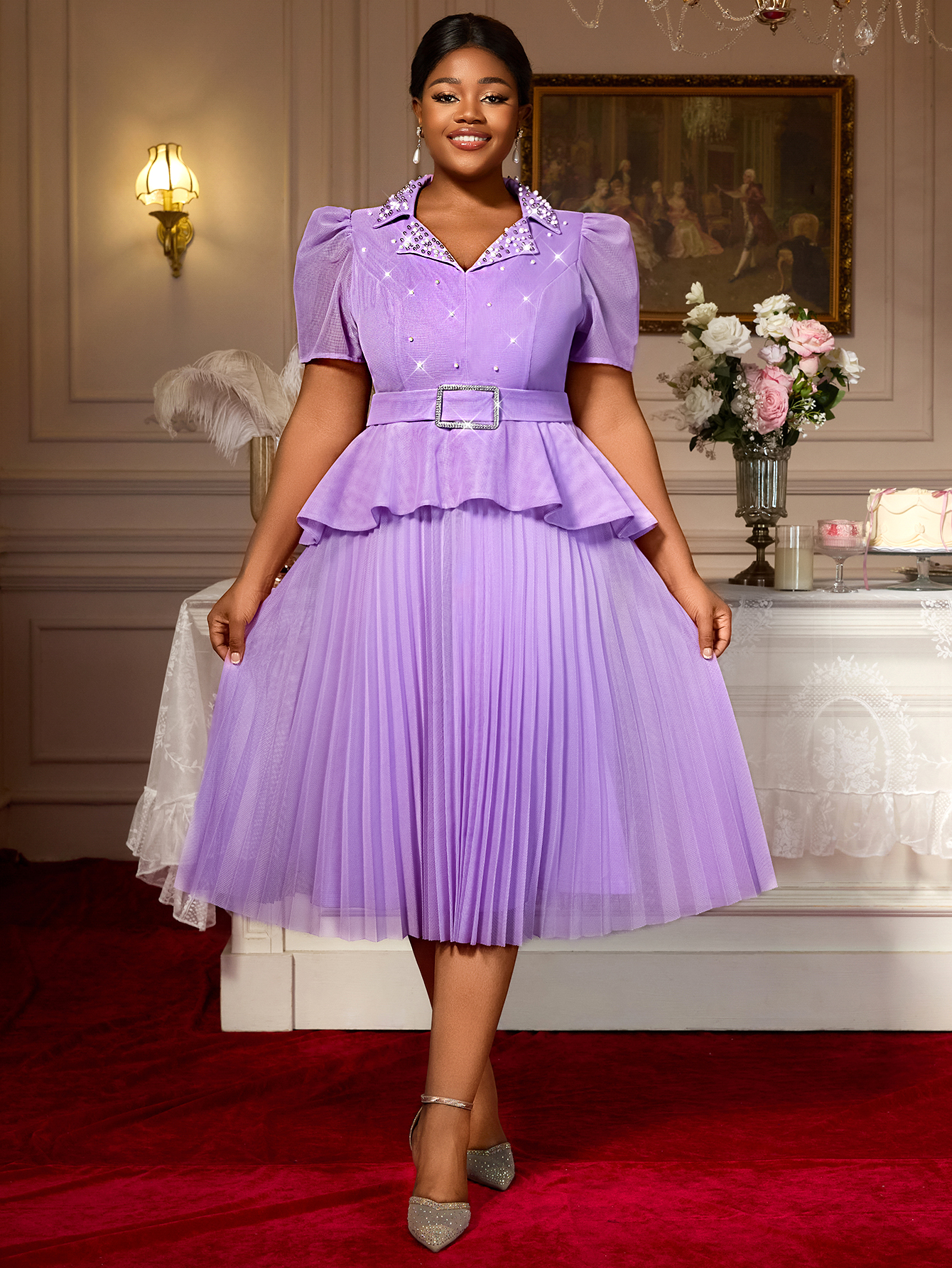 lilac peplum dress Prom Dress Lavender Peplum Dress Zapaka Women Lavender A-Line Strapless  Tulle Long Corset Prom Dress