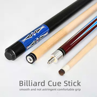 Queue de billard en bois de frêne blanc Queue de billard Manche bout à bout en ébène Logo personnalisé en gros Bâton de queue de billard