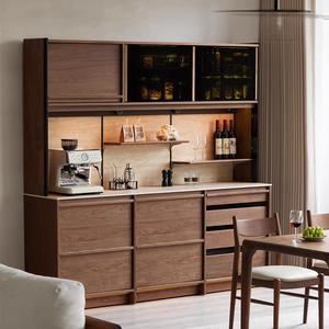 Solid Wood Slab <b>Sideboard</b> 1.5m 1.8m 2.1m With Integrated Cabinet For <b>Storage</b> - Product Image 1