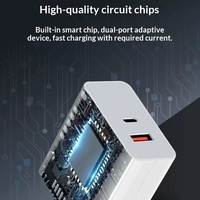 Chargeur standard européen 120W avec câble de données Type-C, tête de charge rapide double port USB-A et Type-C 67W pour Xiaomi pour Huawei