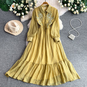 Vestido Largo de Fiesta para <span class=keywords><strong>Mujer</strong></span>, con Lentejuelas Brillantes y Bordados, Elegante, Estilo A-Line, Casual - Product Image 5
