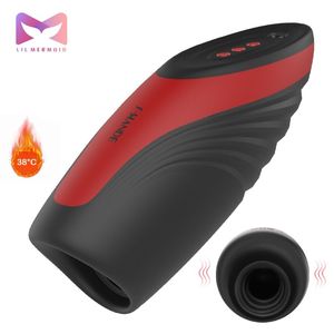 ハッピーリトルフィッシュ男性オナニーデバイス多機能回転ペニスマッサージ器クランプ吸引9速振動加熱 - Product Image 1