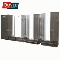 Meuble de rangement mural verrouillable OUYEE pour magasin de lunettes de soleil, étagère de présentation avec éclairage LED, résistant à l'eau