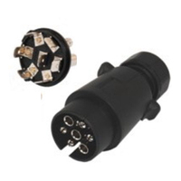 ANKA Nouveau connecteur de remorque en plastique 12V ISO1724 à 7 broches et type de connexion rapide pour remorque