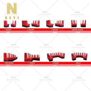 NEYI personalizado gran oferta retro americano 50's retro Diner stand multicolor vintage restaurante americano cabinas bar silla taburete - Product Image 2