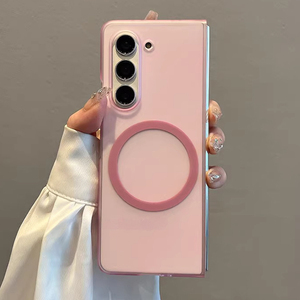 เคสโทรศัพท์มือถือ2025บางเฉียบแบบแม่เหล็กด้านสำหรับ Samsung Z Fold 7 6 5 4 3 <span class=keywords><strong>Fold4</strong></span>กรอบ PC แข็งใสบางเฉียบ - Product Image 1