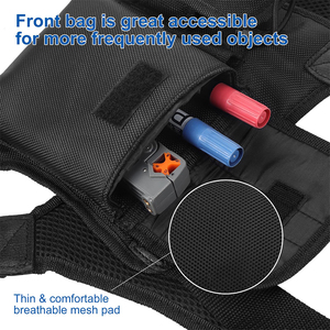 Bolsa de Pecho para Walkie Talkie de Alta Visibilidad, Porta Radio de Nailon, Chaleco para Patrulla de Seguridad, Trabajo al Aire Libre - Product Image 5