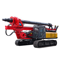 Pileur de poteaux à vis de 30 m DR-150 à vendre |   Machine de pose de pieux hydraulique avec moteur Cummins