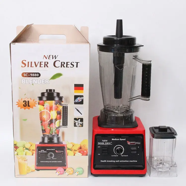 Home Kitchen Multifunctional 3L 8000w Sc-9880 Commercial Food Processor Heavy Duty Silver Crest Blender