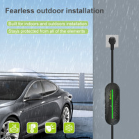 Chargeur de voiture électrique Zencar AC EV 10A EVSE avec prise de type 2, prise UK 13A, contrôle à distance par application WiFi