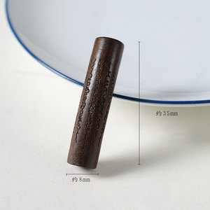 ลูกปัดไม้ไม้จันทน์หลอดโค้งหัวใจพระสูตรครึ่งสร้อยข้อมือ DIY อุปกรณ์เครื่องประดับสำหรับการทำสร้อยข้อมือ - Product Image 4
