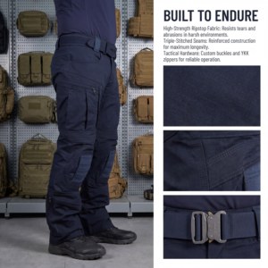 Pantaloni Tattici Rinforzati Personalizzati in Ripstop, Multi-Tasca, Resistenti all'Acqua, per Escursionismo e Lavoro, da <span class=keywords><strong>Uomo</strong></span> - Product Image 4