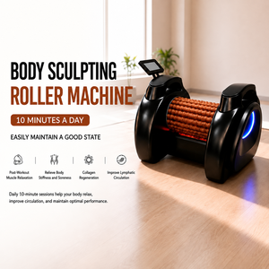 Masseur de pieds électrique avec rouleaux automatiques, en bois, pour le corps, les pieds, le dos, les fesses, avec rouleaux à billes internes. - Product Image 6