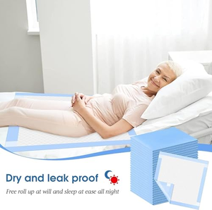 90x150cm Disposable <b>Bed</b> Underpads High Absorbency 2000ml Waterproof Backing AntiSlip Positioning Technology - Product Image 5