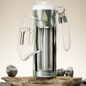 Vaso Térmico <span class=keywords><strong>Salute</strong></span> to Van, Azul Quemado, Hecho a Mano, Botella de Agua Térmica Portátil, Termo - Product Image 2